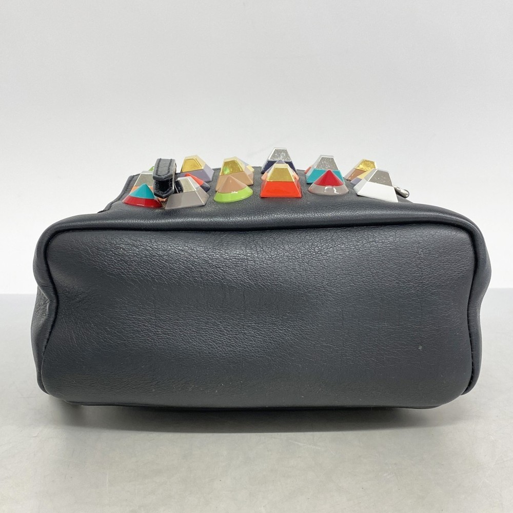 Fendi Leather Multicolor Rucksack Backpack Black - image 3